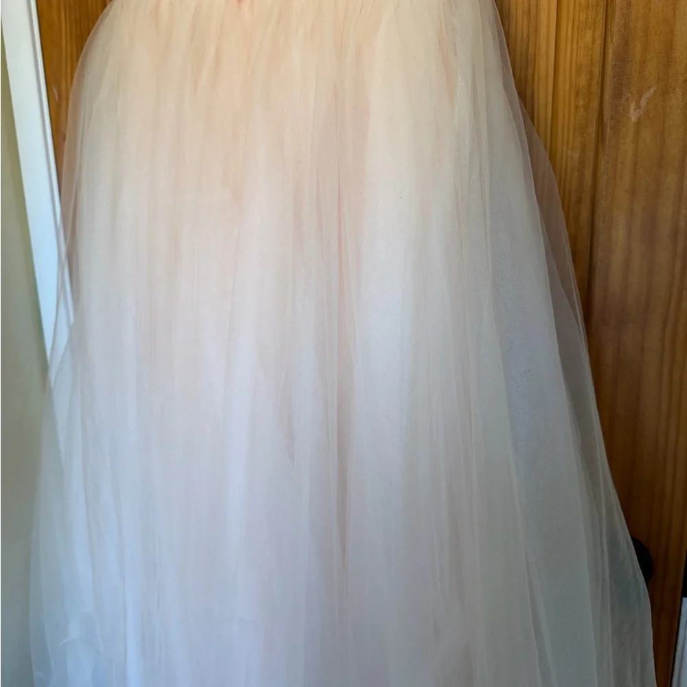 Lavetir Elegant Peach flowers girl Dress